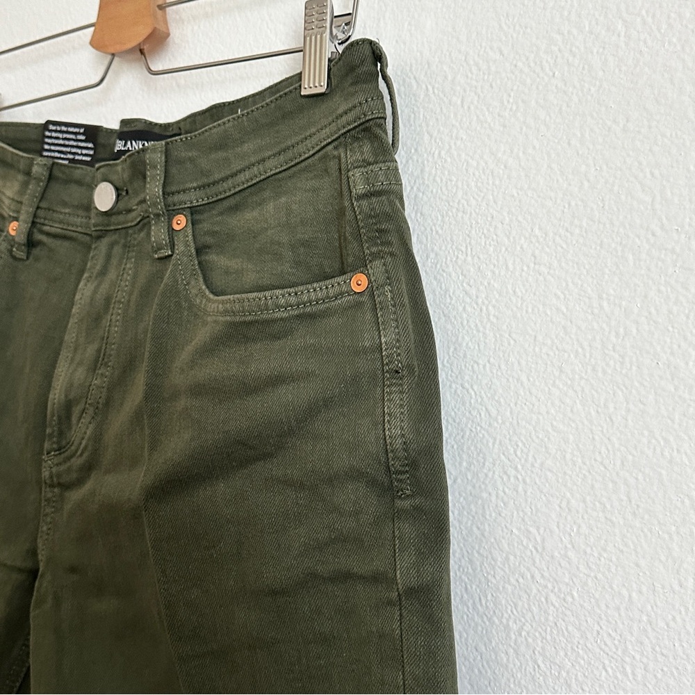 Blank NYC Olive Green Men’s Denim Wooster Slim Fit Shorts Size 31 - Picture 4 of 10